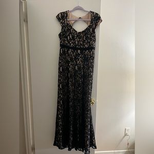 MSK Black Lace Formal Dress